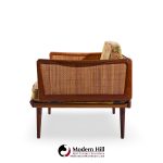 Peter Hvidt and Orla Mølgaard Nielsen Mid Century Teak and Cane Daybed