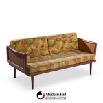 Peter Hvidt and Orla Mølgaard Nielsen Mid Century Teak and Cane Daybed