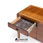 Roger Sprunger for Dunbar Style Mid Century Walnut Waterfall Credenza