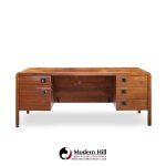 Roger Sprunger for Dunbar Style Walnut Waterfall Executive Desk