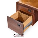 Roger Sprunger for Dunbar Style Walnut Waterfall Executive Desk