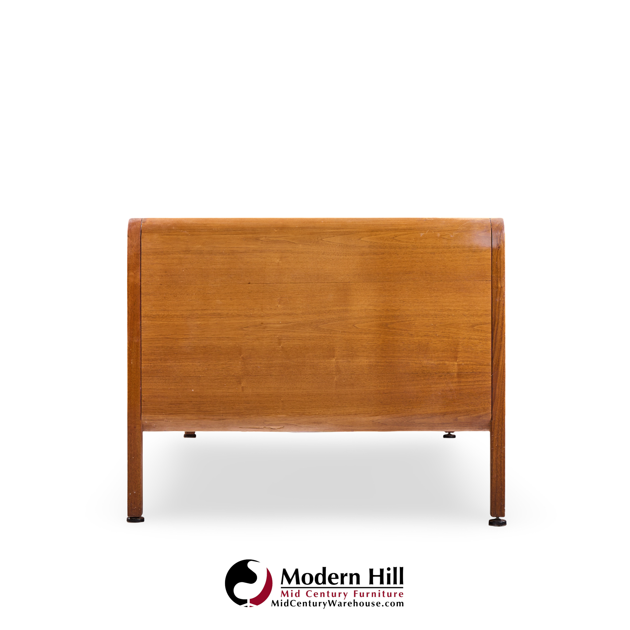 Roger Sprunger for Dunbar Style Walnut Waterfall Executive Desk