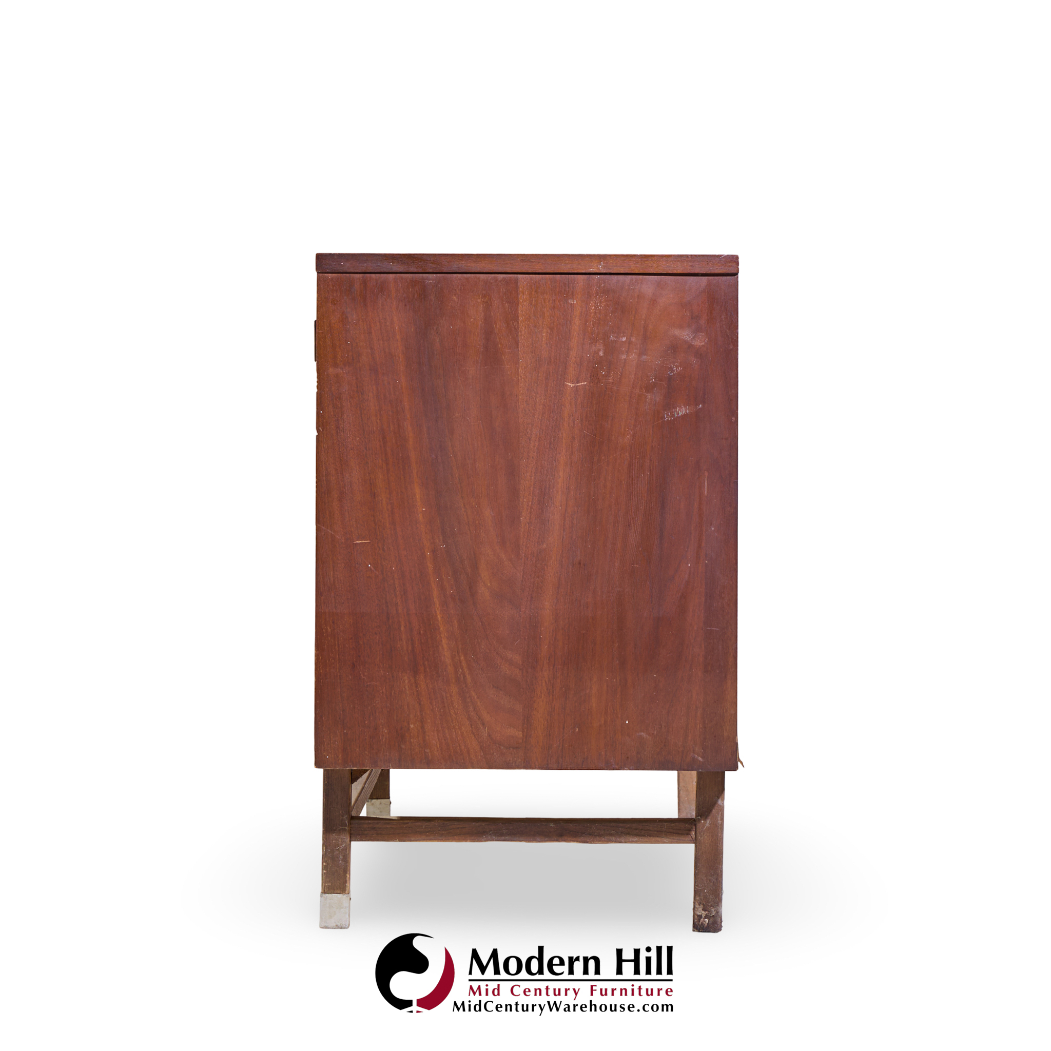 Stanley Mid Century Walnut Harlequin Credenza