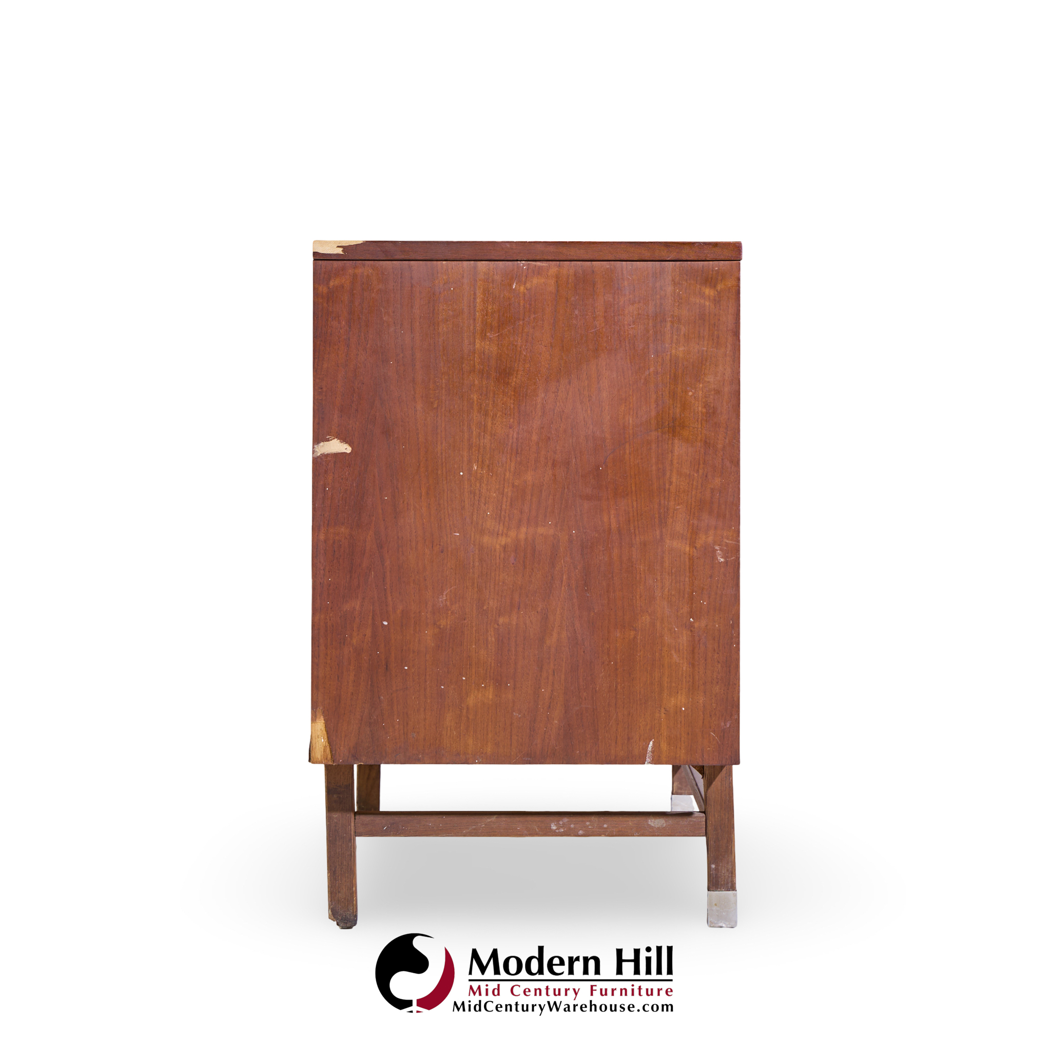 Stanley Mid Century Walnut Harlequin Credenza