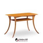 T.h. Robsjohn Gibbings for Widdicomb Mid Century Bleached Mahogany Sabre Side End Tables - Pair