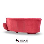 Vladimir Kagan for Directional Mid Century Cloud Suede Sculpted Sofa | Mid Century Modern Furniture - Mid Century Furniture Chicago Vladimir Kagan for Directional Mid Century Cloud Suede Sculpted Sofa