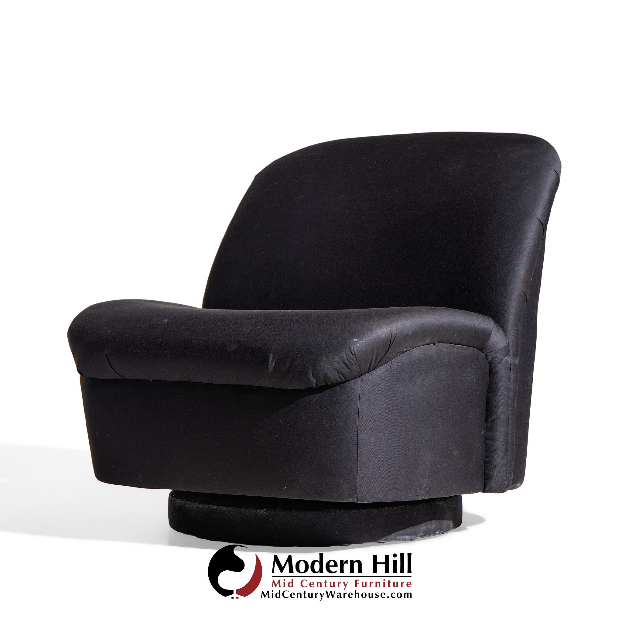 Vladimir Kagan for Directional Mid Century Swivel Lounge Chair