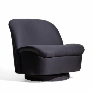 vladimir kagan for directional mid century swivel lounge chair