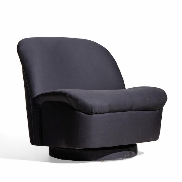 Vladimir Kagan for Directional Mid Century Swivel Lounge Chair