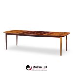 Westnofa Mid Century Norwegian Rosewood Hidden Leaf Expanding Dining Table