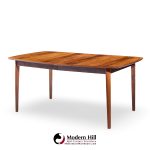 Westnofa Mid Century Norwegian Rosewood Hidden Leaf Expanding Dining Table