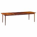 Westnofa Mid Century Norwegian Rosewood Hidden Leaf Expanding Dining Table