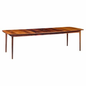 westnofa mid century norwegian rosewood hidden leaf expanding dining table
