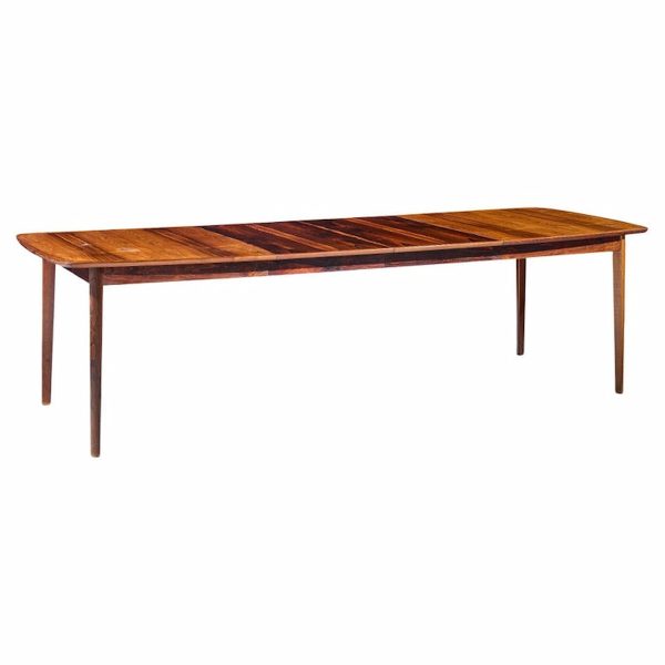 Westnofa Mid Century Norwegian Rosewood Hidden Leaf Expanding Dining Table
