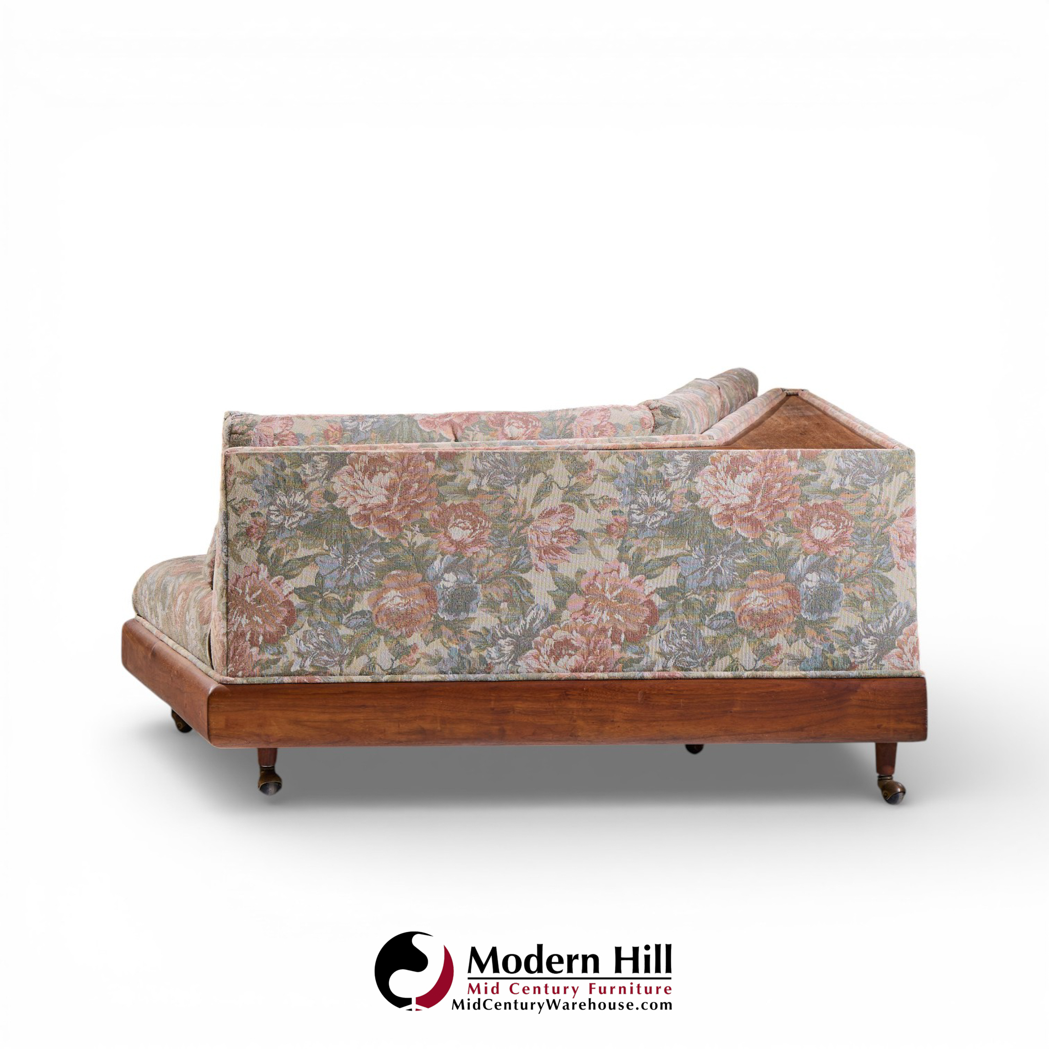 Adrian Pearsall for Craft Associates 2300-s Mid Century Walnut Boomerang Sofa