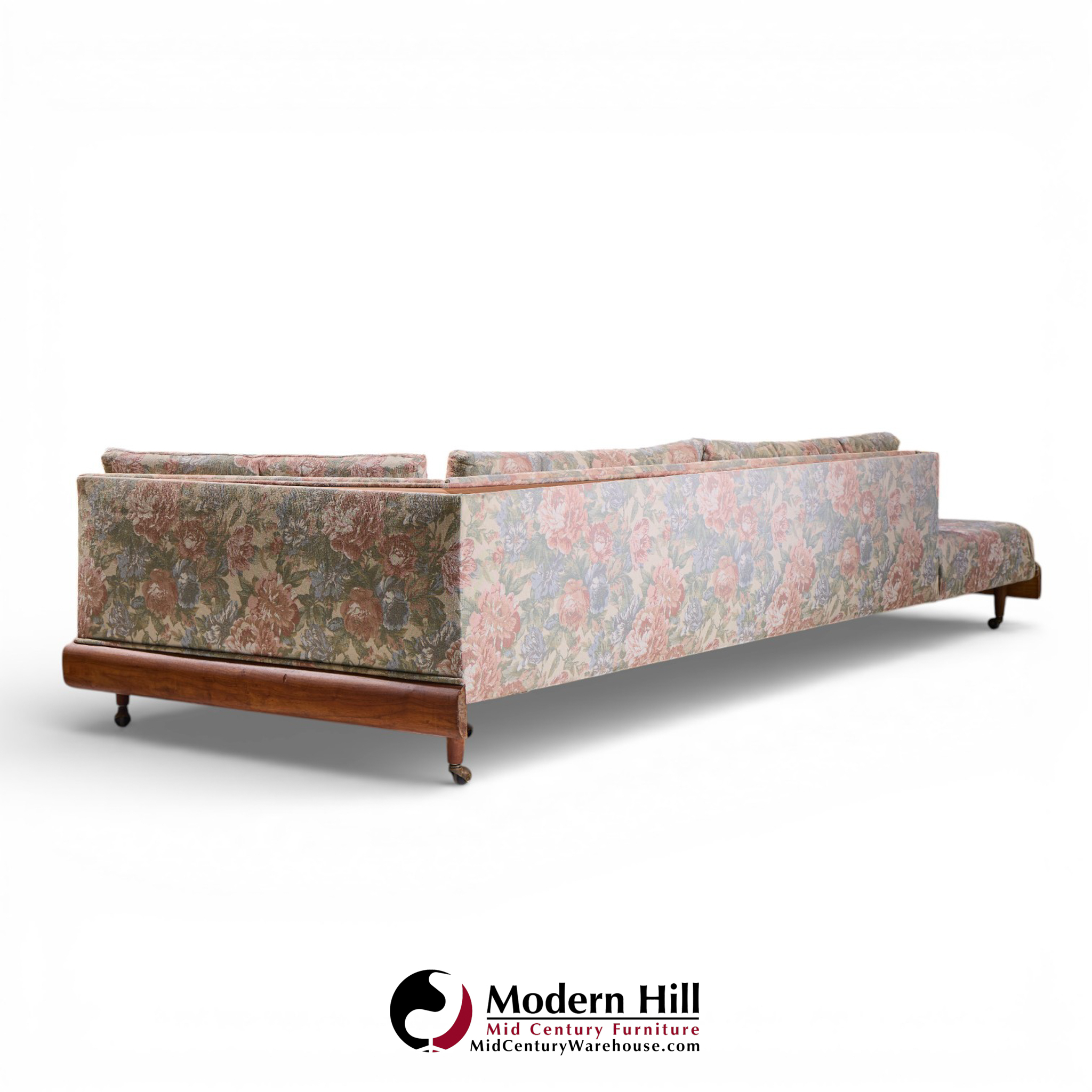 Adrian Pearsall for Craft Associates 2300-s Mid Century Walnut Boomerang Sofa