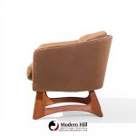 Adrian Pearsall for Craft Associates Mid Century Barrel Lounge Chairs - Pair