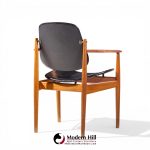 Arne Vodder for France and Son Fd-184 Mid Century Danish Teak Dining Chairs - Pair