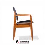 Arne Vodder for France and Son Fd-184 Mid Century Danish Teak Dining Chairs - Pair