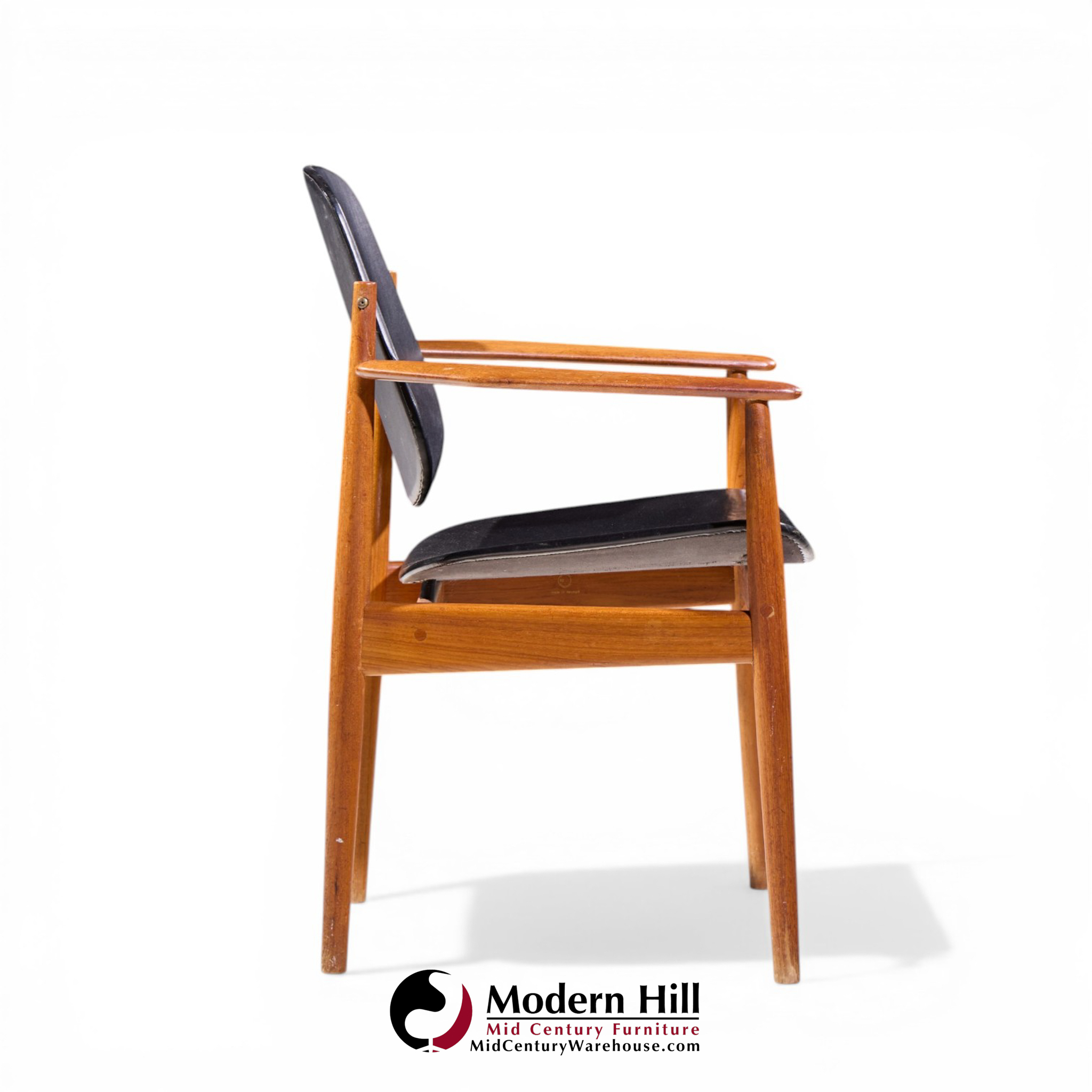 Arne Vodder for France and Son Fd-184 Mid Century Danish Teak Dining Chairs - Pair