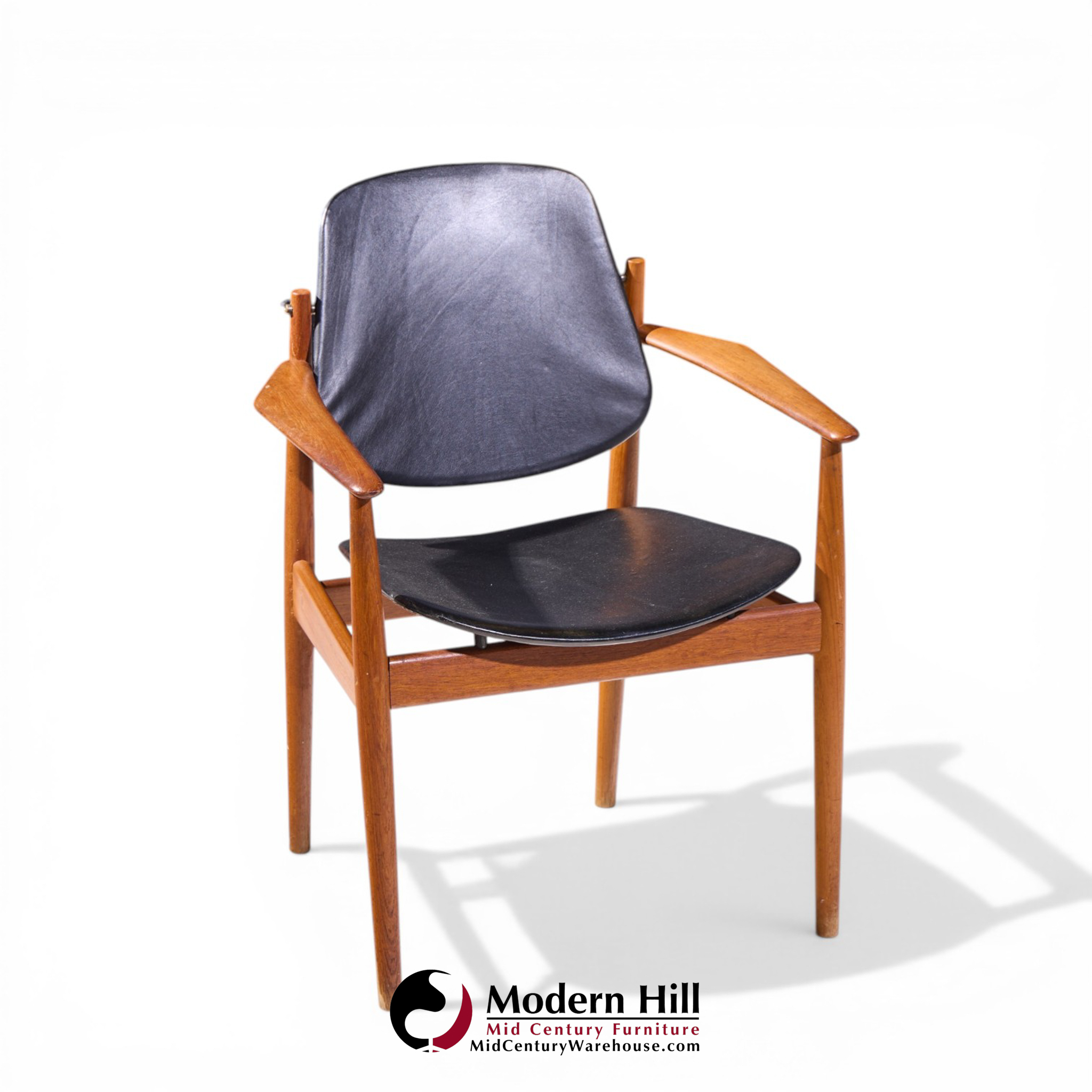 Arne Vodder for France and Son Fd-184 Mid Century Danish Teak Dining Chairs - Pair