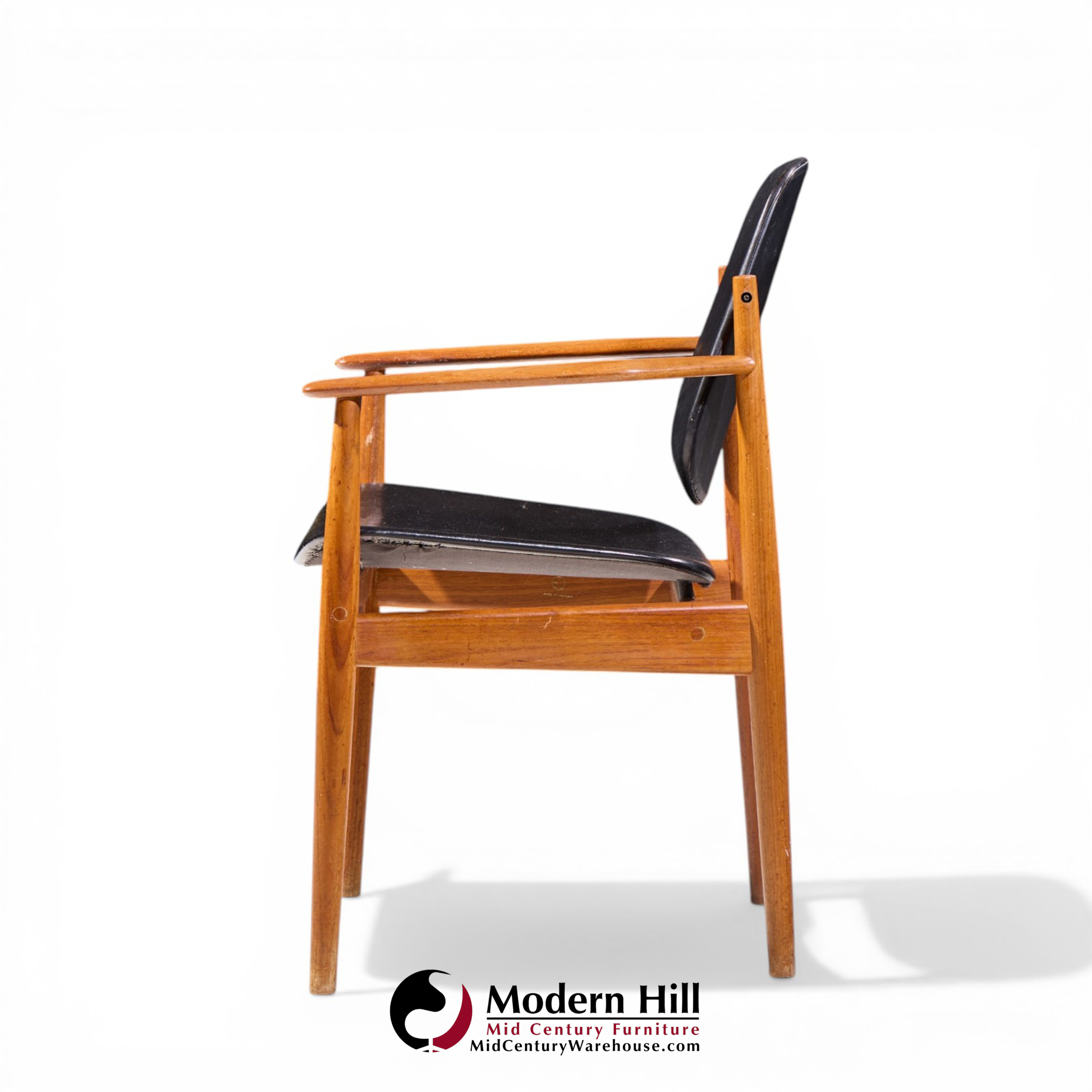 Arne Vodder for France and Son Fd-184 Mid Century Danish Teak Dining Chairs - Pair