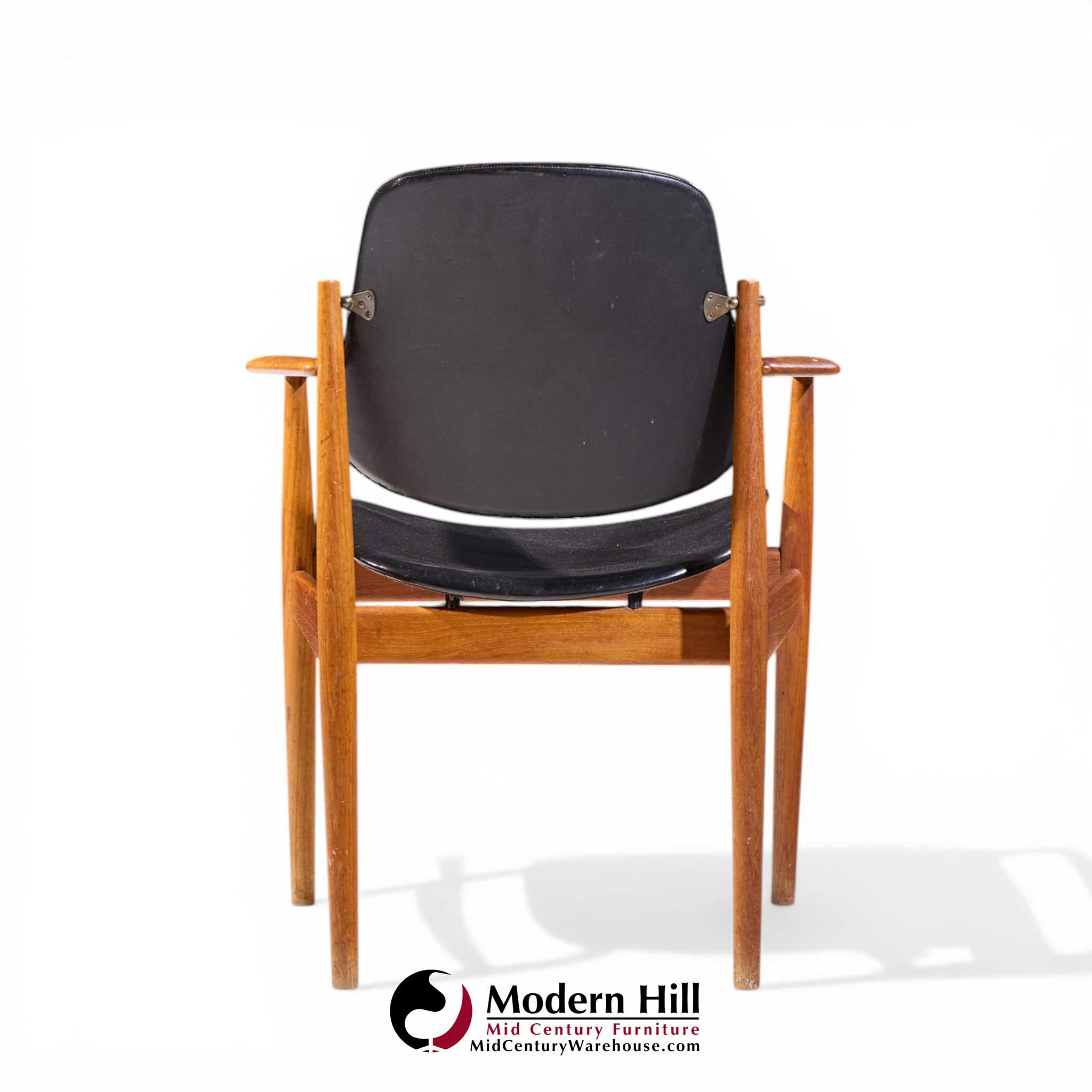 Arne Vodder for France and Son Fd-184 Mid Century Danish Teak Dining Chairs - Pair