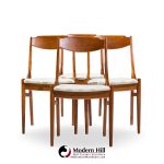 Barney Flagg for Drexel Parallel Mid Century Walnut Dining Chairs - Set of 4