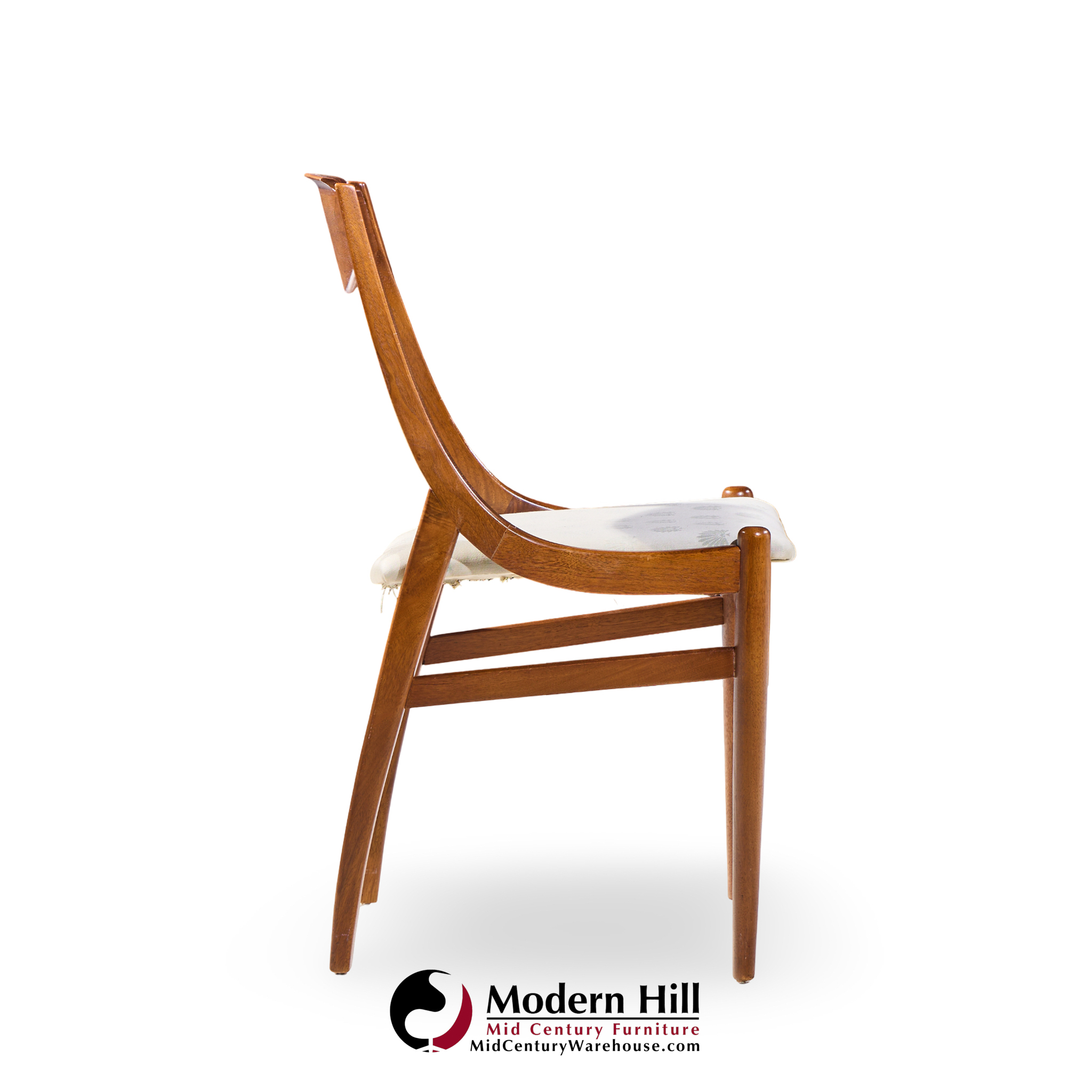 Barney Flagg for Drexel Parallel Mid Century Walnut Dining Chairs - Set of 4