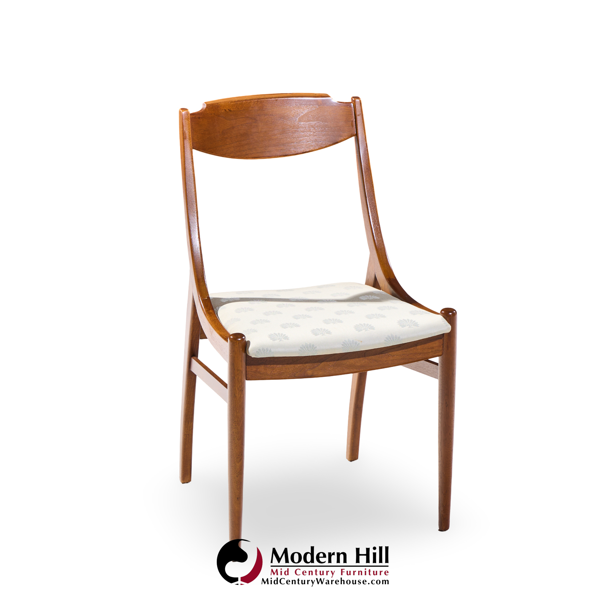 Barney Flagg for Drexel Parallel Mid Century Walnut Dining Chairs - Set of 4