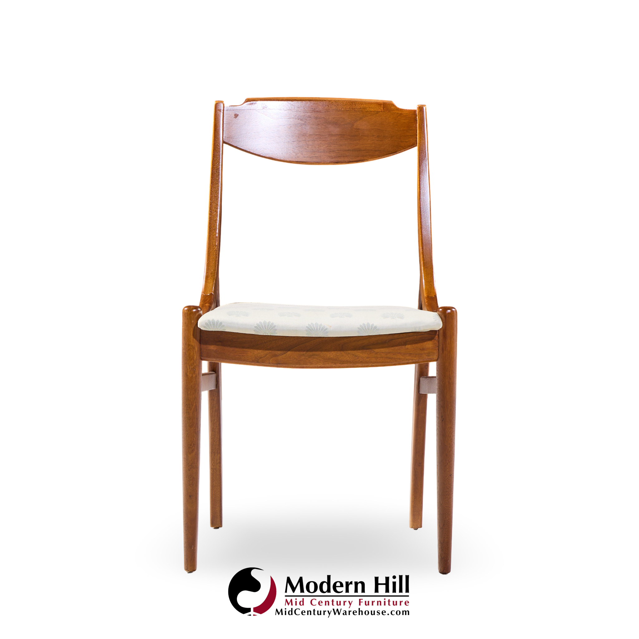 Barney Flagg for Drexel Parallel Mid Century Walnut Dining Chairs - Set of 4