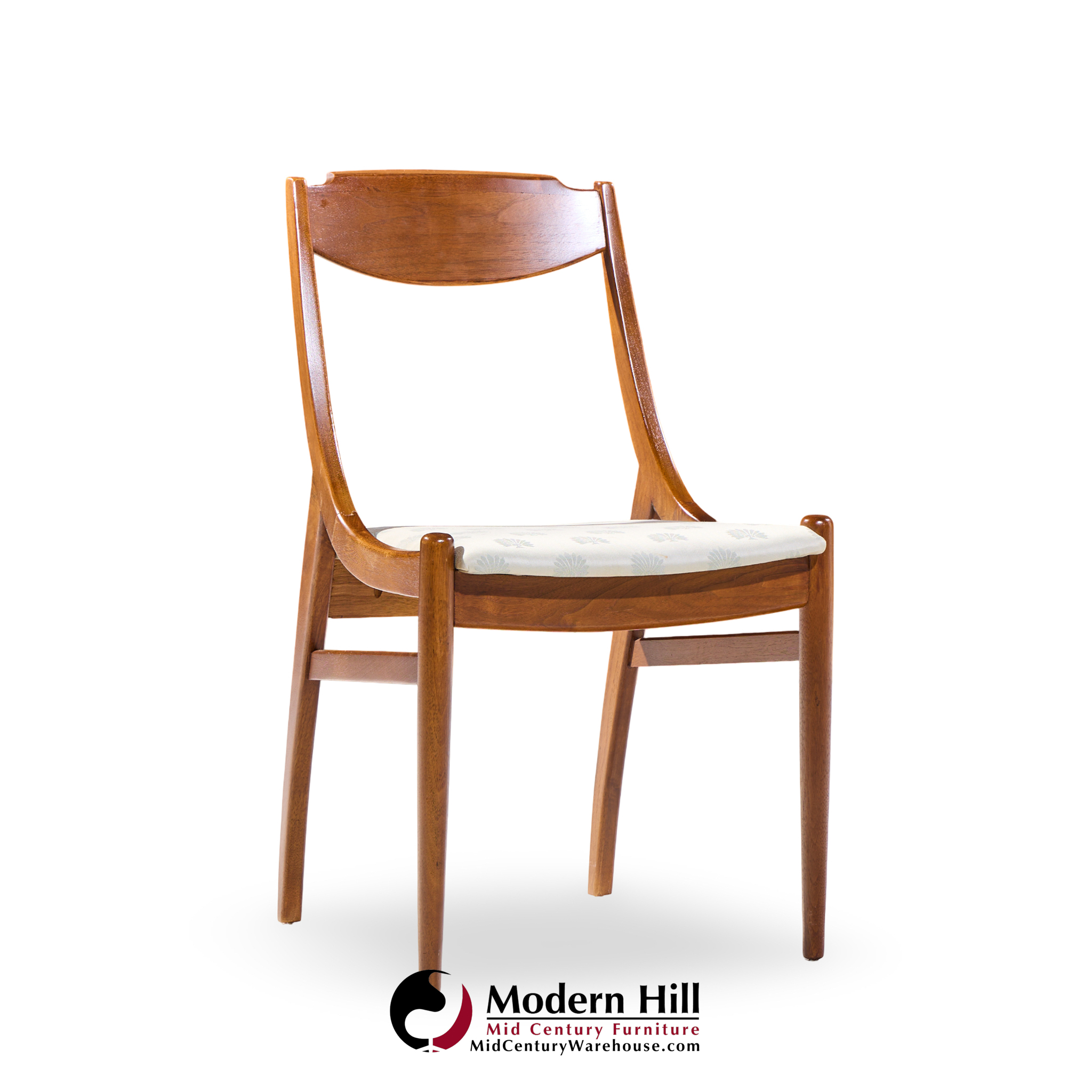 Barney Flagg for Drexel Parallel Mid Century Walnut Dining Chairs - Set of 4