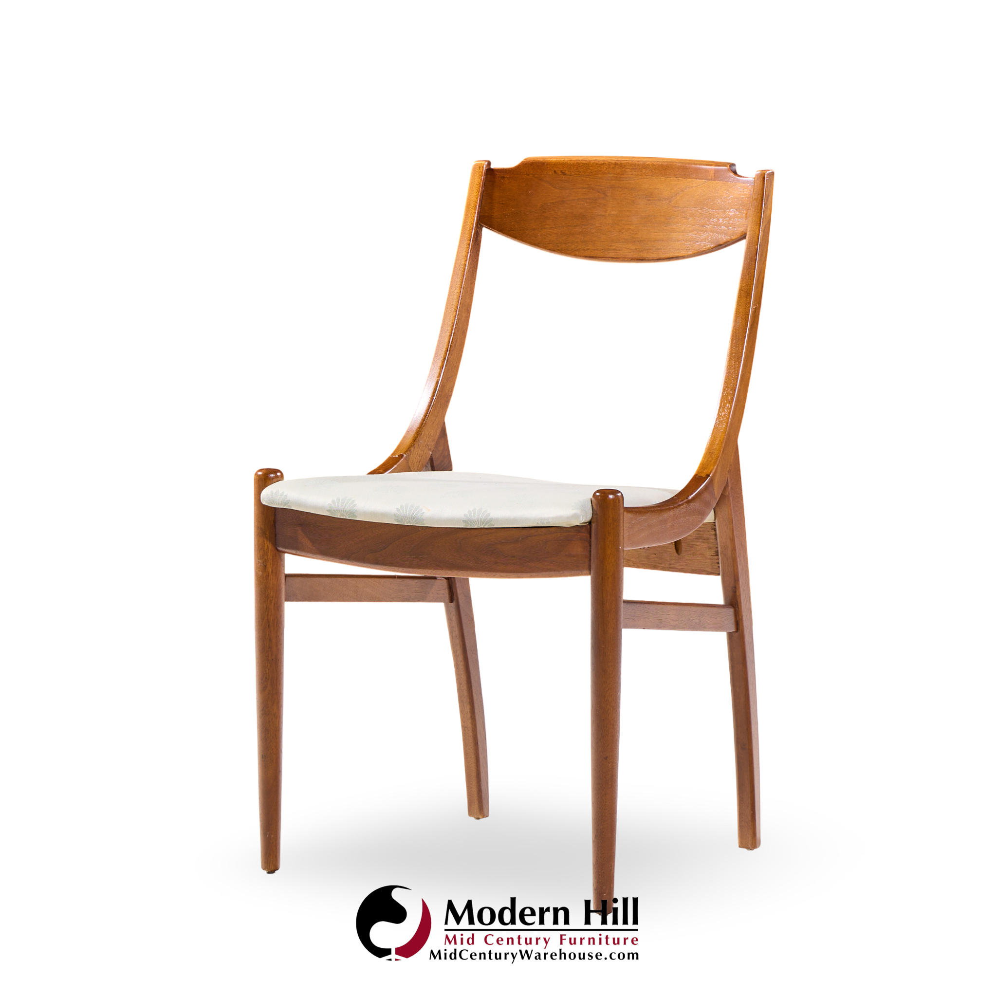 Barney Flagg for Drexel Parallel Mid Century Walnut Dining Chairs - Set of 4