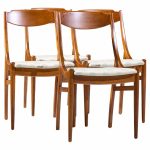 Barney Flagg for Drexel Parallel Mid Century Walnut Dining Chairs - Set of 4