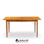 Barney Flagg for Drexel Parallel Mid Century Walnut Expanding Dining Table with 2 Leaves