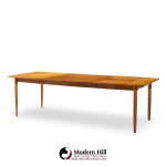 Barney Flagg for Drexel Parallel Mid Century Walnut Expanding Dining Table with 2 Leaves