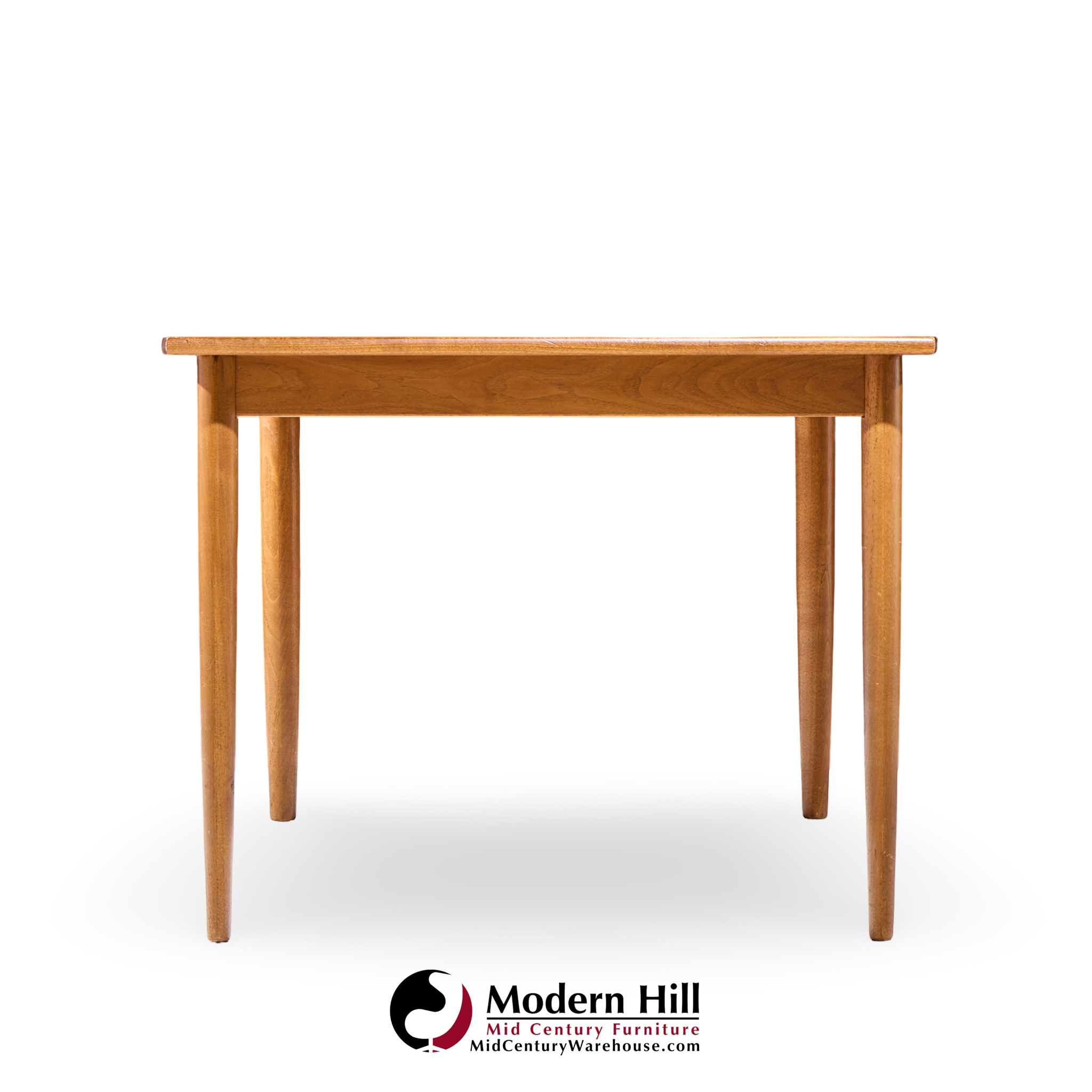 Barney Flagg for Drexel Parallel Mid Century Walnut Expanding Dining Table with 2 Leaves