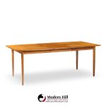 Barney Flagg for Drexel Parallel Mid Century Walnut Expanding Dining Table with 2 Leaves