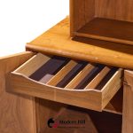 Barney Flagg for Drexel Parallel Mid Century Walnut and Cane Credenza and Hutch