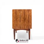 Bernhard Pedersen Mid Century Danish Rosewood Tambour Door Credenza and Hutch
