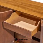 broyhill brasilia mid century walnut 9 drawer lowboy dresser