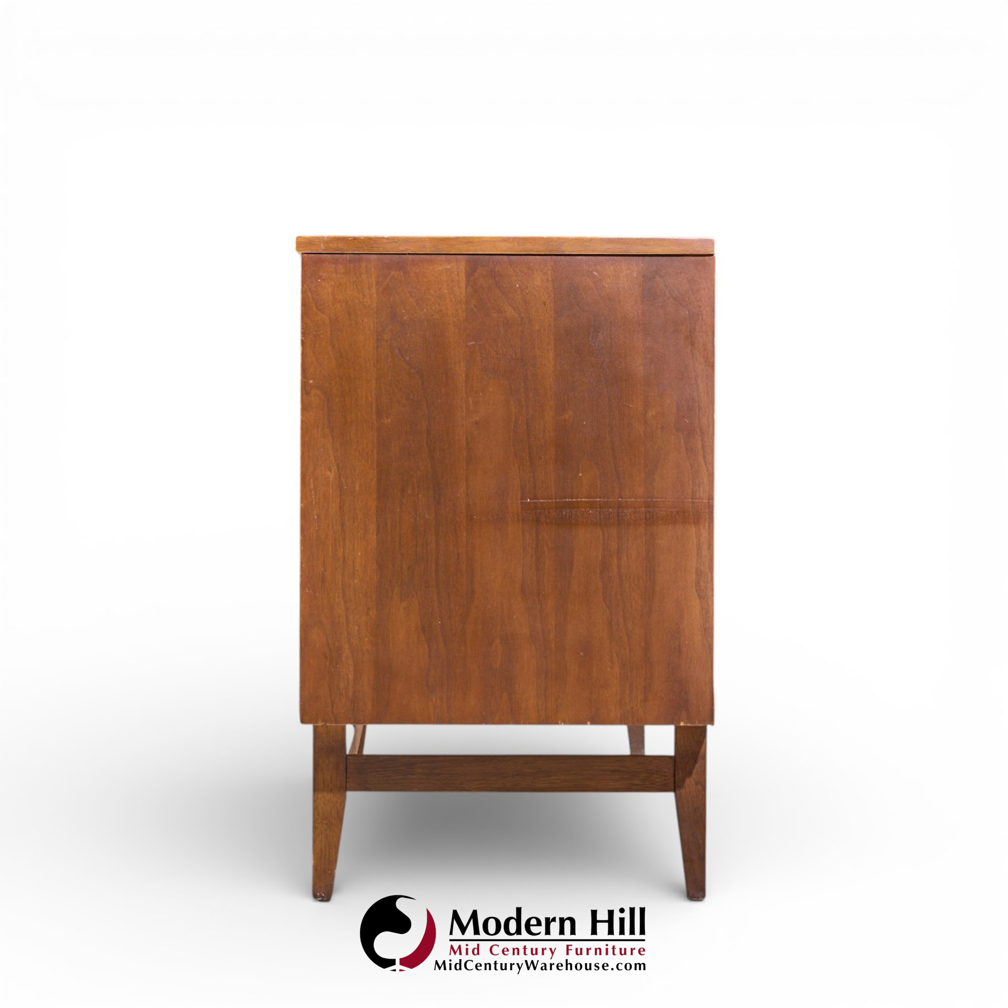 broyhill brasilia mid century walnut 9 drawer lowboy dresser