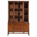 Broyhill Brasilia Mid Century Walnut China Cabinet