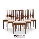 Broyhill Brasilia Mid Century Walnut Dining Chairs - Set of 6