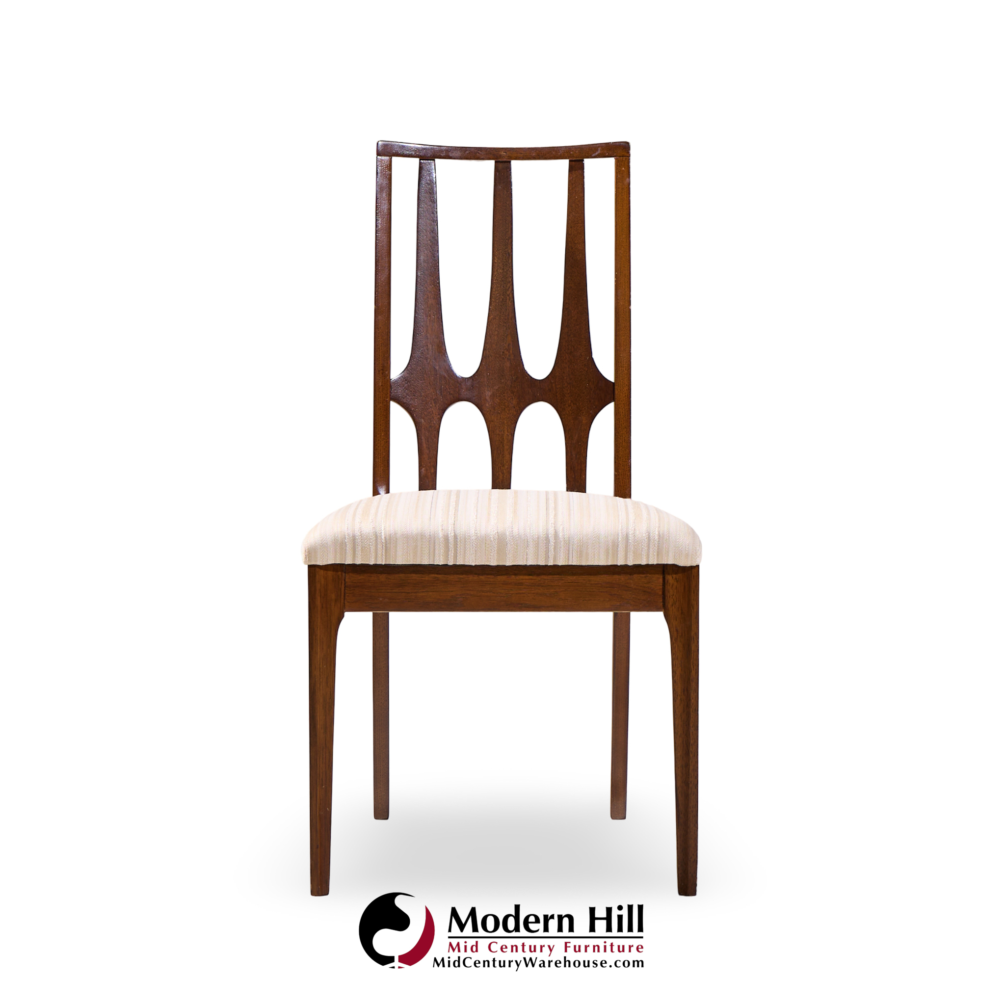 Broyhill Brasilia Mid Century Walnut Dining Chairs - Set of 6