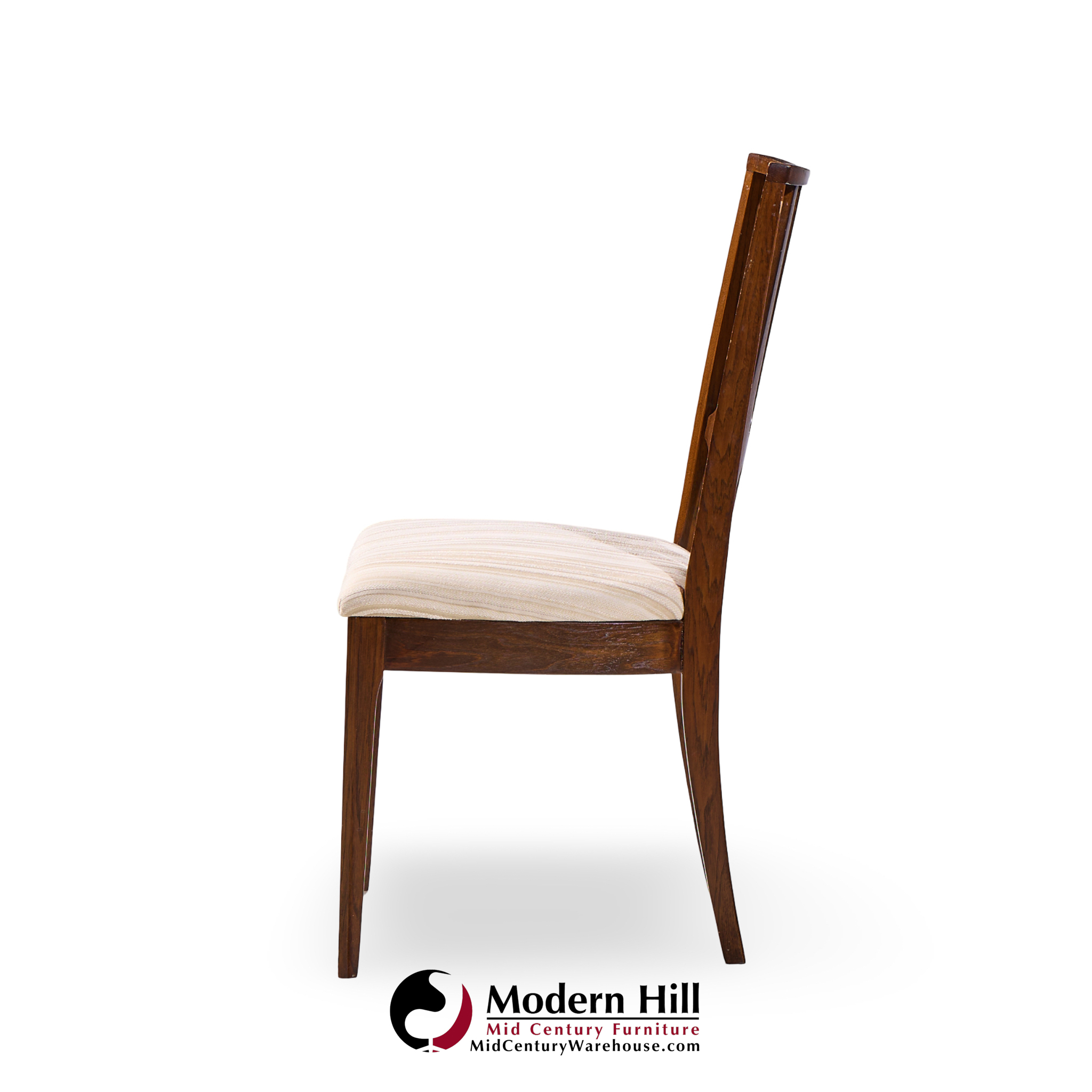 Broyhill Brasilia Mid Century Walnut Dining Chairs - Set of 6