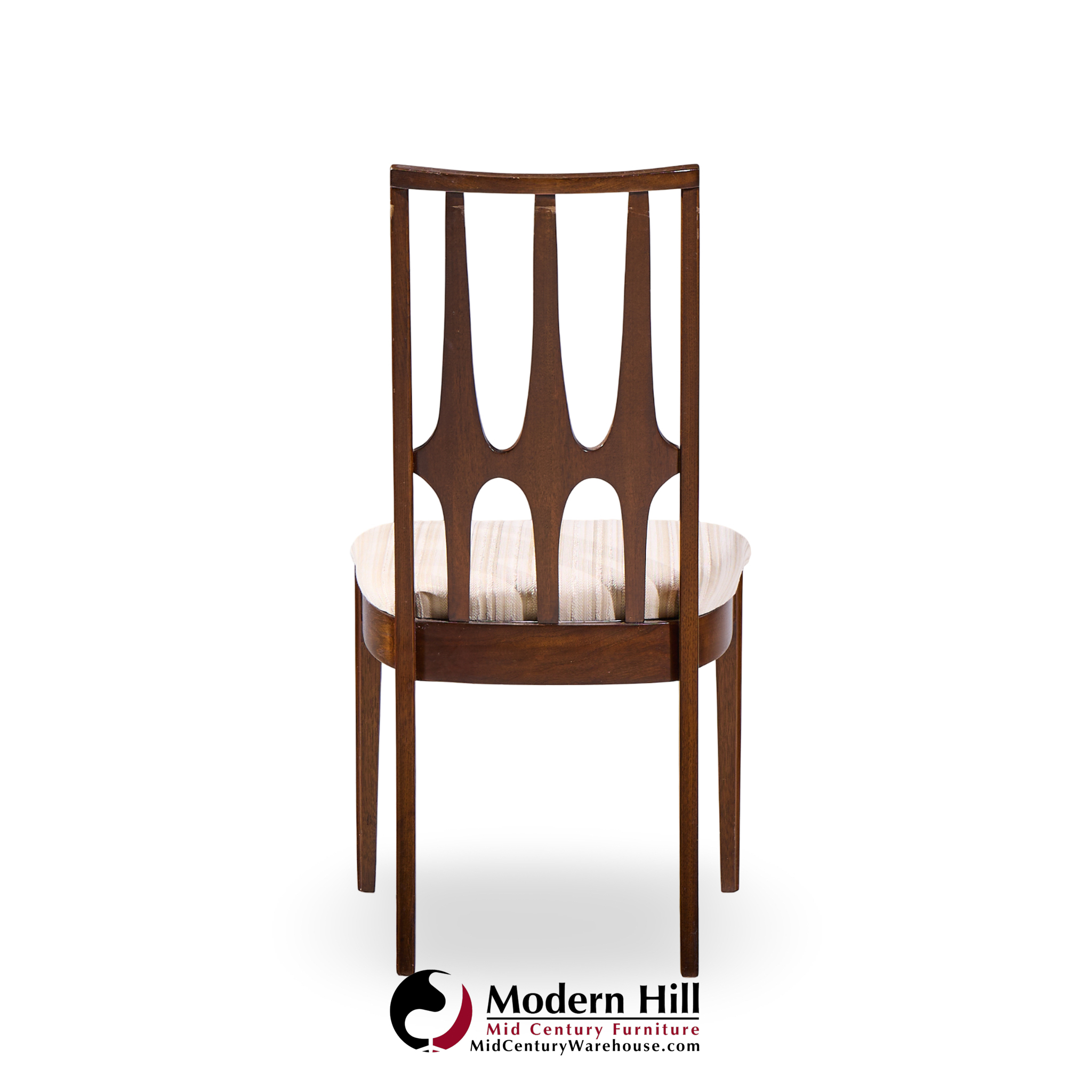 Broyhill Brasilia Mid Century Walnut Dining Chairs - Set of 6