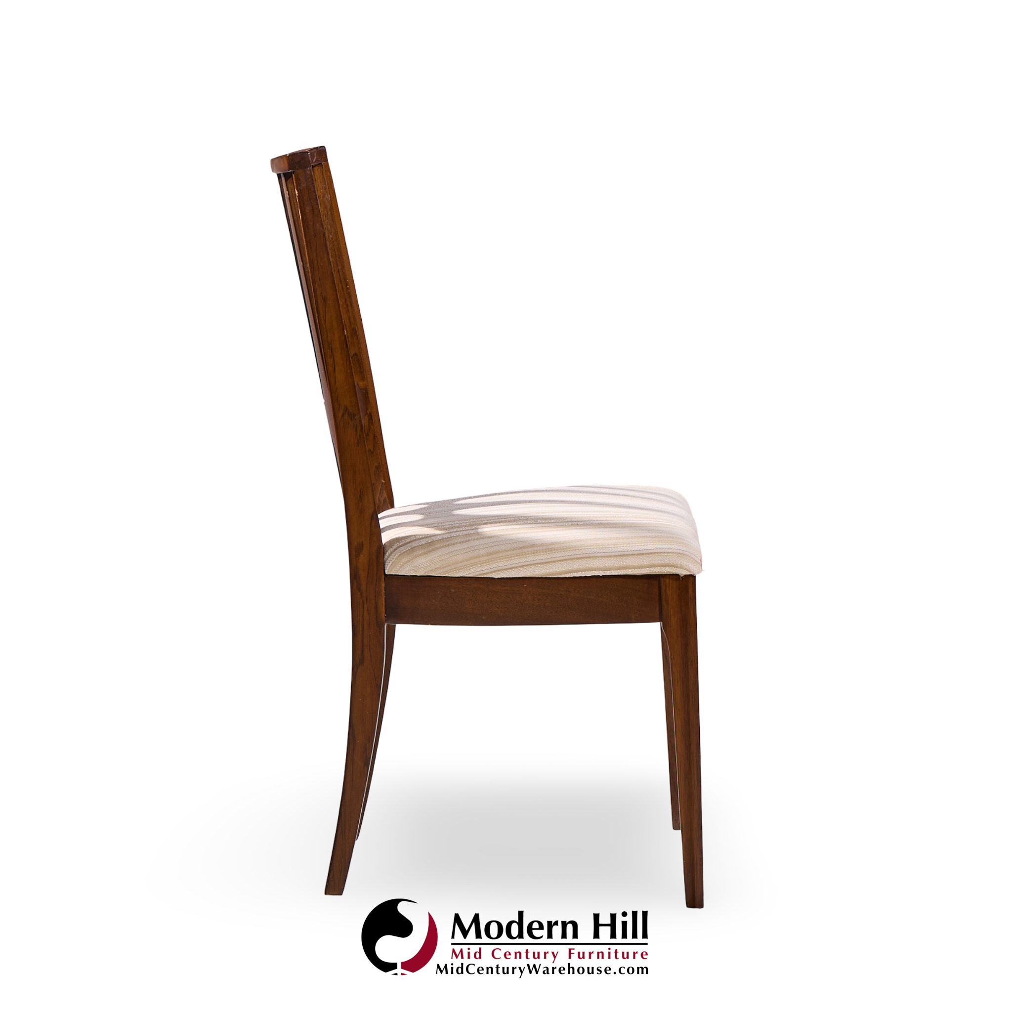 Broyhill Brasilia Mid Century Walnut Dining Chairs - Set of 6