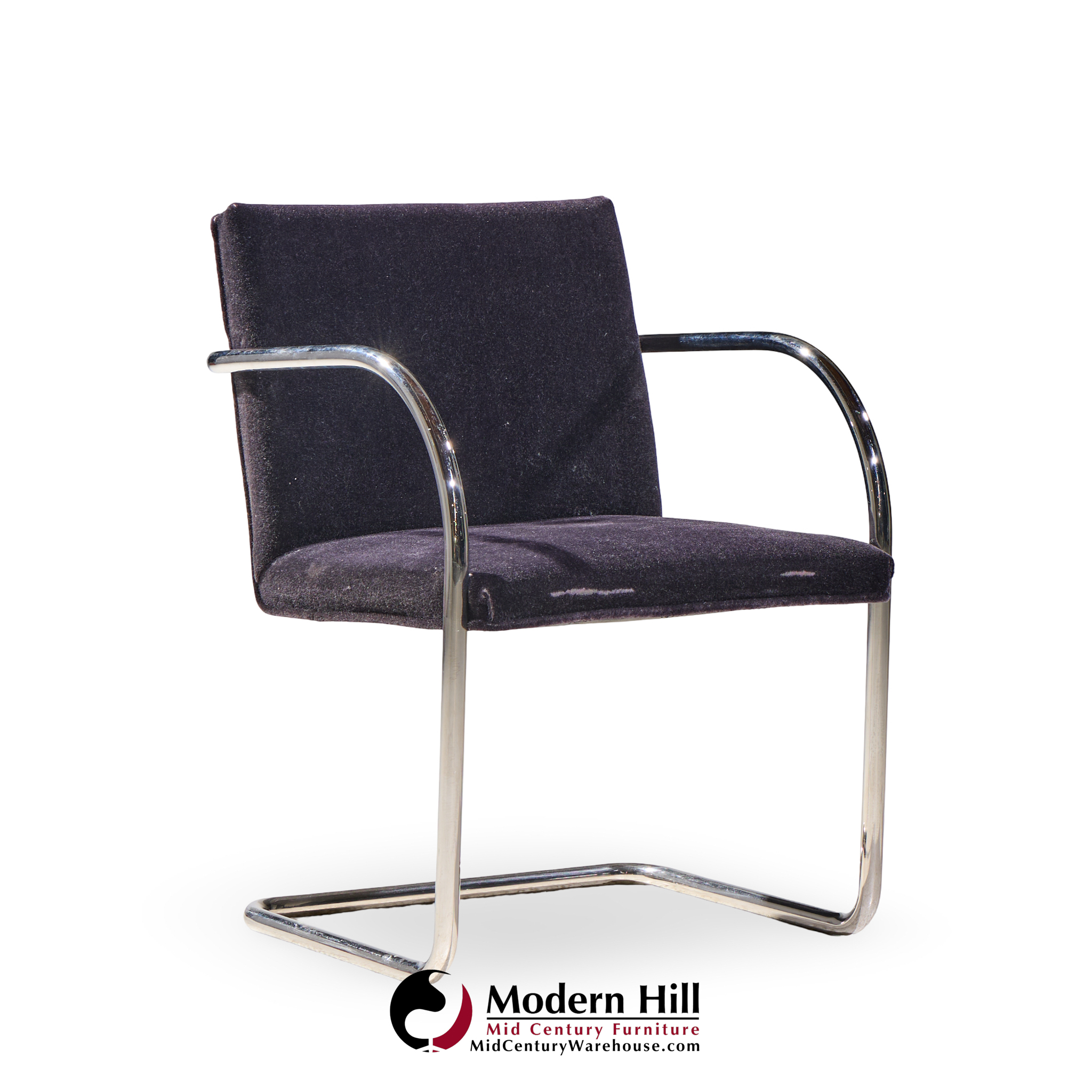 brueton brno mid century chrome dining chairs -  set of 8