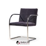 brueton brno mid century chrome dining chairs -  set of 8